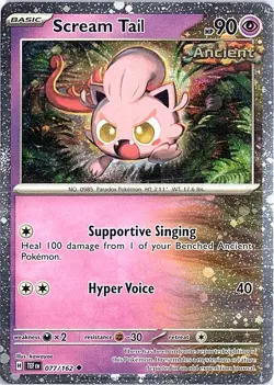 Scream Tail Cosmos Holo 077/162 Pokemon Temporal Forces Nm (FREE S&H) - Image 1