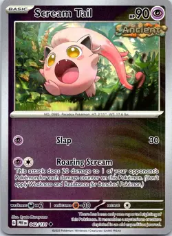 Scream Tail 042/131/131 SV: Prismatic Evolutions Pokemon Reverse Holo NM - Image 1