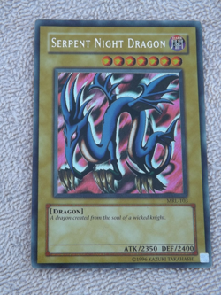 YUGIOH SERPENT NIGHT DRAGON MRL-103 CARD SECRET RARE - Image 1