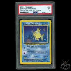 Shining Magikarp 66/64 PSA 5 Neo Revelation Pokemon - Image 1