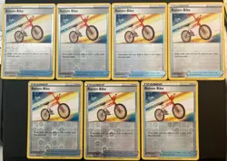 7 Card Rotom Bike Reverse Holographic Sword And Shield 181/202 Near Mint Lot - Image 1