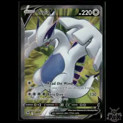 Lugia V (Full Art) 185/195 SWSH12: Silver Tempest NM Pokemon - Image 1
