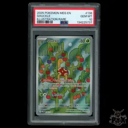 Shuckle #136/132 PSA 10 Mega Evolution Pokemon - Image 1