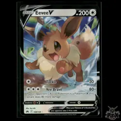 Eevee V 108/159 Crown Zenith NM Pokemon 2023 - Image 1