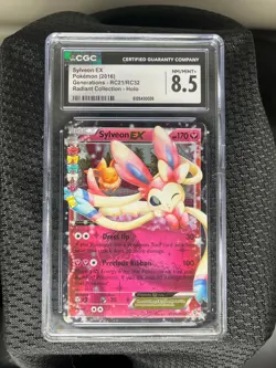 CGC 8.5 Sylveon EX XY Generations RC21/RC32 Radiant Collection Holo Pokemon - Image 2