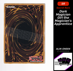 ALIN-EN004 Dark Magician Girl the Magician's Apprentice : Secret Rare YuGiOh - Image 2