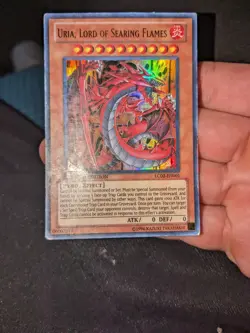 Yu-Gi-Oh Uria Lord Of Searing Flames LC02 Limite Edition Ultra Rare Light Played - Image 1