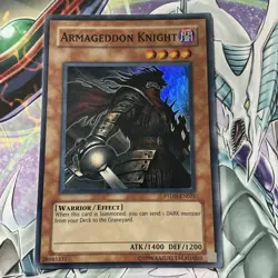 Armageddon Knight PTDN-EN021 Super Rare Unlimited Edition VLP - Image 1