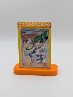 Pokemon Lisia 164/168 Ultra Rare Holo Card In Display Stand 2018 NM - Image 1