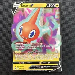 Pokemon TCG Rotom v Crown Zenith Holo Ultra Rare Card 045/159 Mint Condition - Image 2