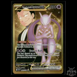 Team Rocket's Mewtwo ex 240/182 SV10: Destined Rivals NM Pokemon 2025 - Image 1