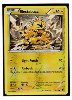 Electabuzz 29/111 XY - Furious Fists Reverse Holo - Pokemon Card LP - Image 1