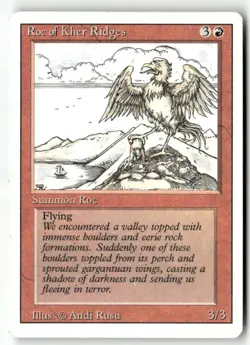MTG Roc of Kher Ridges Revised Edition LP Magic The Gathering - Image 1