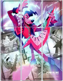 Powerline 9 Card Puzzle Complete Set Disney Lorcana Fabled Single QR Code Back - Image 2