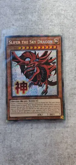 Yu-Gi-Oh! Konami Slifer the Sky Dragon RA05-EN128 1st Edition Starlight Rare - Image 1
