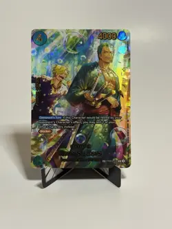 One Piece OP14 Zoro SP Bubble Art PSA Ready MINT Clean Copy English - Image 1