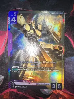 Gundam Card Game - Dual Impact - Gundam Gusion Rebake LR GD02-055 - NM Foil - Image 1