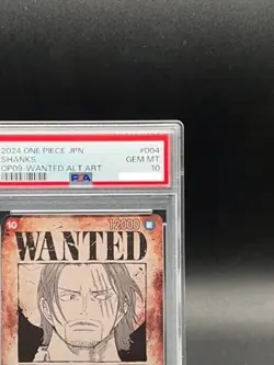 PSA 10 Shanks OP09-004 Wanted Emperors in the New World ONE PIECE Card Japanese - Image 3