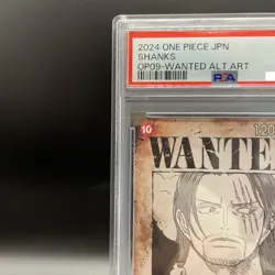 PSA 10 Shanks OP09-004 Wanted ONE PIECE Card Emperors in the New World Japanese - Image 3