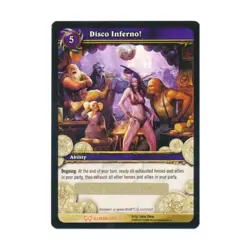 Upper Deck WoW TCG Loot Disco Inferno! (Illidan Loot Card) (Foil) NM - Image 1