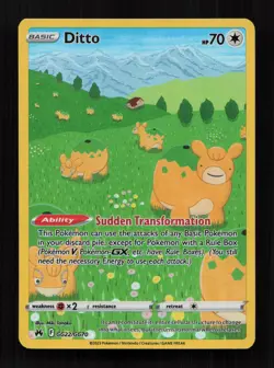 Ditto GG22/GG70 Holo Crown Zenith Galarian Gallery Pokemon NM - Image 1