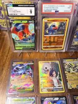 Lot of 12 Pokemon Singles & Slabs Full Art EX IR SIR Mega Promo Cards Vmax Holo - Image 2