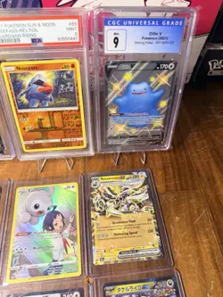Lot of 12 Pokemon Singles & Slabs Full Art EX IR SIR Mega Promo Cards Vmax Holo - Image 3