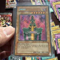 Yu-Gi-Oh Jinzo Pharaoh's Servant Unlimited Secret Rare Card Prohibition Lot X27 - Image 3