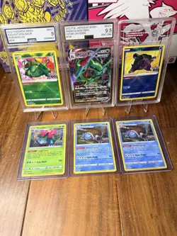 Lot of 6 Pokemon Singles & Slabs Full Art EX IR SIR Mega Promo Cards Vmax Holo - Image 1