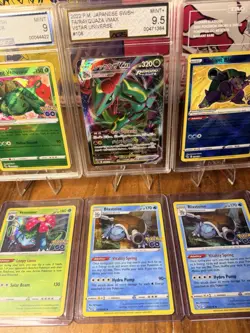 Lot of 6 Pokemon Singles & Slabs Full Art EX IR SIR Mega Promo Cards Vmax Holo - Image 3