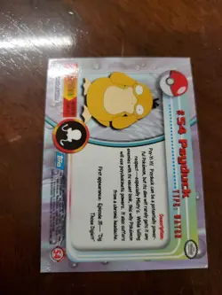 Psyduck #54 Blue Logo Topps Holo Foil TV Animation Pokemon Card - Image 2