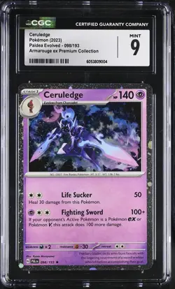 Ceruledge - (Cosmos Holo) 098/193 Miscellaneous Cards & Products Holo CGC Mint 9 - Image 1