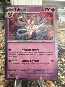Sylveon 172 Cosmos Holo Scarlet & Violet Promo Pokemon Card - Image 1