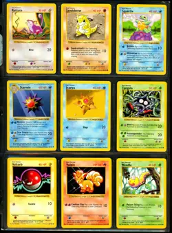 1999 Pokemon BASE SET SHADOWLESS Edition COMPLETE Non Holo COMMON Cards Lot NM+ - Image 4