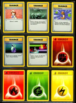 1999 Pokemon BASE SET SHADOWLESS Edition COMPLETE Non Holo COMMON Cards Lot NM+ - Image 5
