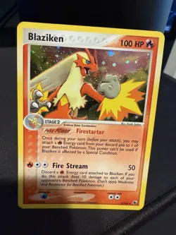Pokemon Blaziken Holo Rare Card 3/109 EX Ruby & Sapphire - Image 1