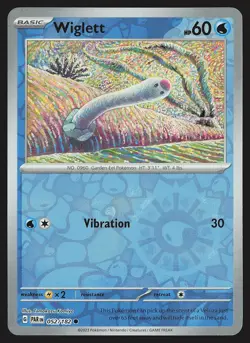 SV04: Paradox Rift Wiglett #052/182 Reverse Holo Pokemon Card - Image 1