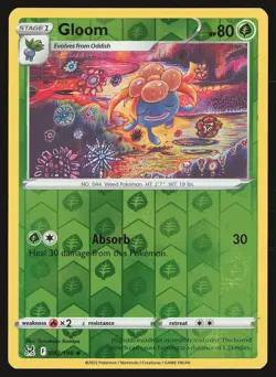 SWSH11: Lost Origin Gloom #002/196 Reverse Holo Pokemon Card - Image 1