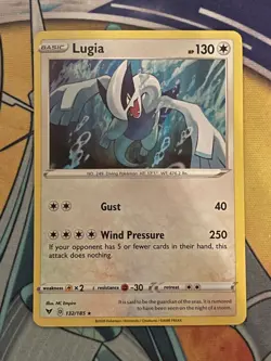 Lugia 132/185 - Pokemon Vivid Voltage Sword & Shield Holo Rare Card - NM - Image 1