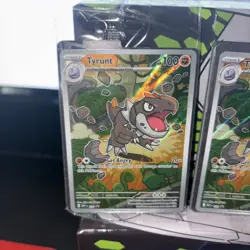 Pokemon Perfect Order - 4x Tyrunt 070 Promo Card (3x Sealed, 1x Fresh) - Image 2