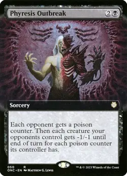 Phyresis Outbreak (Extended Art) - Commander: Phyrexia: All Will Be One - NM - Image 1