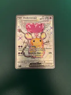 Pokemon Dedenne EX TCG Full Art Ultra Rare Holo Card 239/193 Paldea Evolved - Image 1