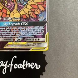 2019 Pokemon Moltres Zapdos Articuno GX #SM210 Stained Glass Promo holo - Image 3