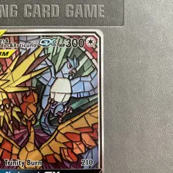 2019 Pokemon Moltres Zapdos Articuno GX #SM210 Stained Glass Promo holo - Image 4
