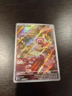 Stufful Illustration Rare Pokemon ME01: Mega Evolution 154/132 NM [B] - Image 2