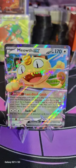 Meowth Ex POR en pokemon 062/088 Perfect Order (5ban Graphics) Mega holo foil - Image 1