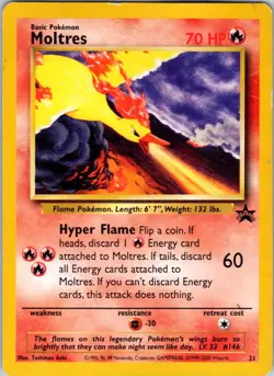 Moltres 21 Promo Wizards Black Star Promos Pokemon Lightly Played - Image 1