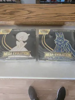 Pokemon TCG Mega Evolution Lucario & Gardevoir ETBs Lot Of 2 - New/Sealed - Image 1