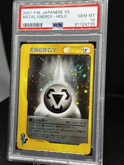 2001 Pokemon Japanese VS Metal Energy - HOLO RARE PSA GEM MT 10 💎 + SWIRL 🔥 - Image 2