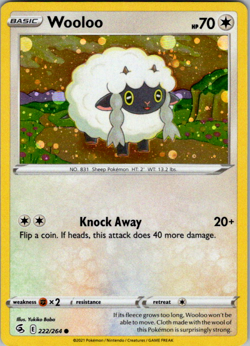 Wooloo - (Cosmos Holo) Promo Miscellaneous Cards & Products 222/264 NM Pokemon - Image 1